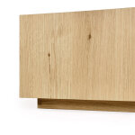 Layne Solid Wood Square Coffee Table W Casters - True Natural - Image 4