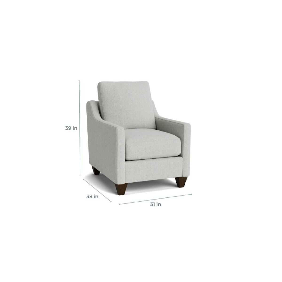 e7b771ab51ae530599cb43491d73647c True Custom™ True Custom® Slope Arm Accent Chair - Image 1