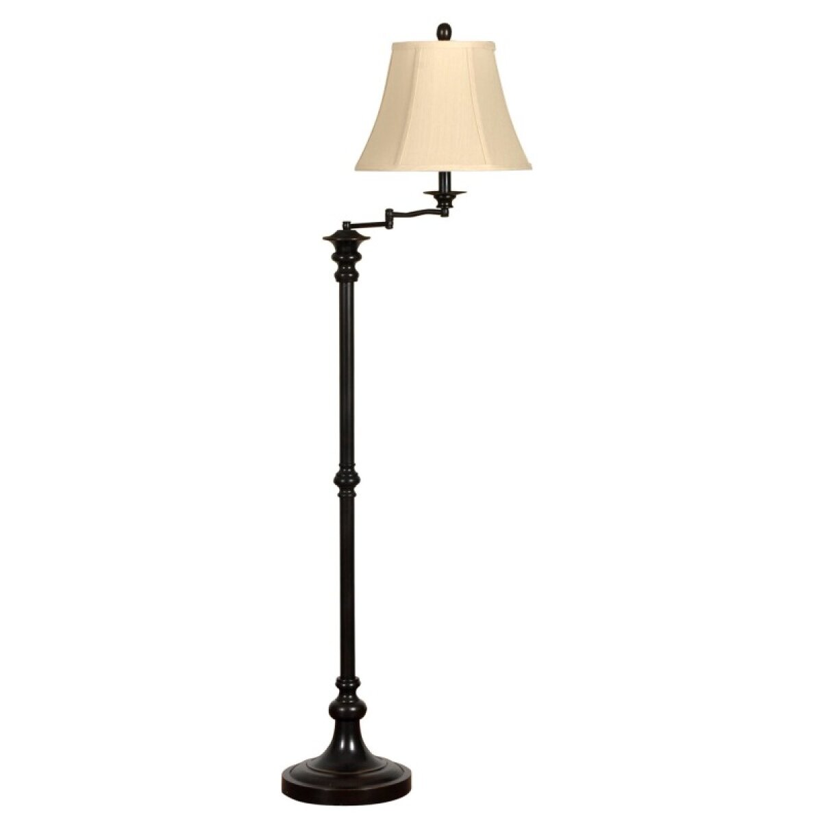 e7c81565c8124e81360ca4a21fd36c21 Steel Floor Lamp With Adjustable Arm In Menlo Bronze - Image 1