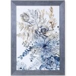 Royal Blue Ii Textured Framed Print