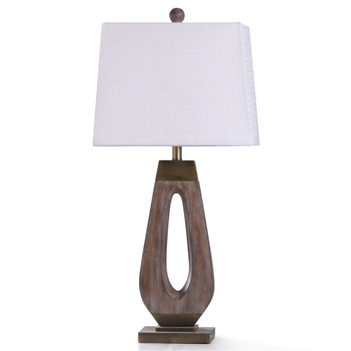 e80b3ca2221e32711e03e1d73be2d751 Grifo Gold Table Lamp Transitional Wood Washed And Old Gold Metal Body Table Lamp 100 - Image 1
