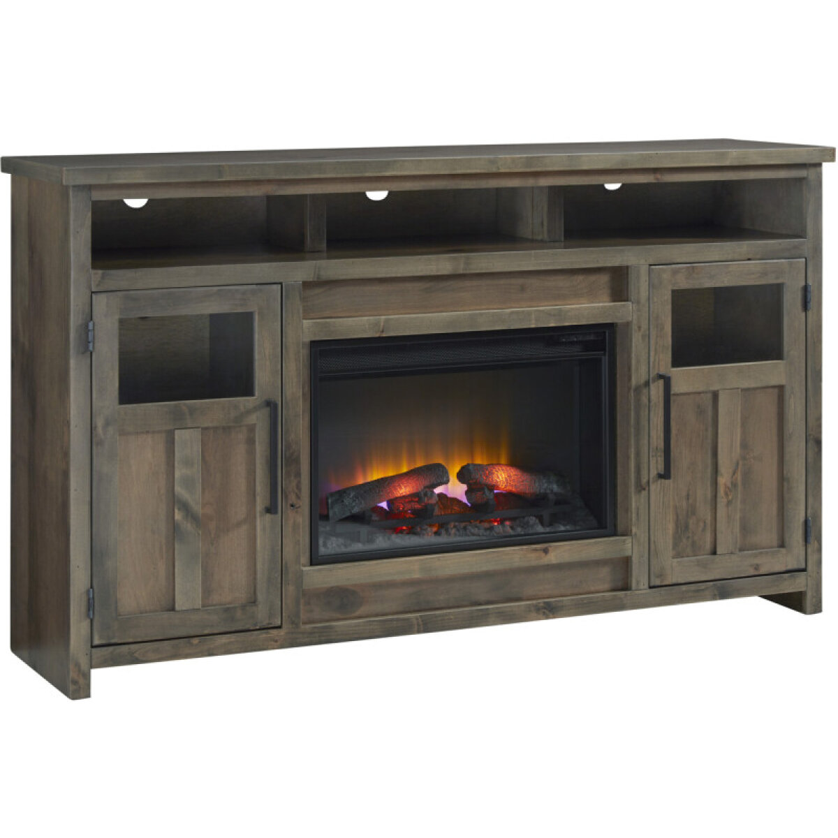 e894990dc693ece1534b8500e29a56c7 Finnegan 66" Highboy Fireplace Console - Image 1