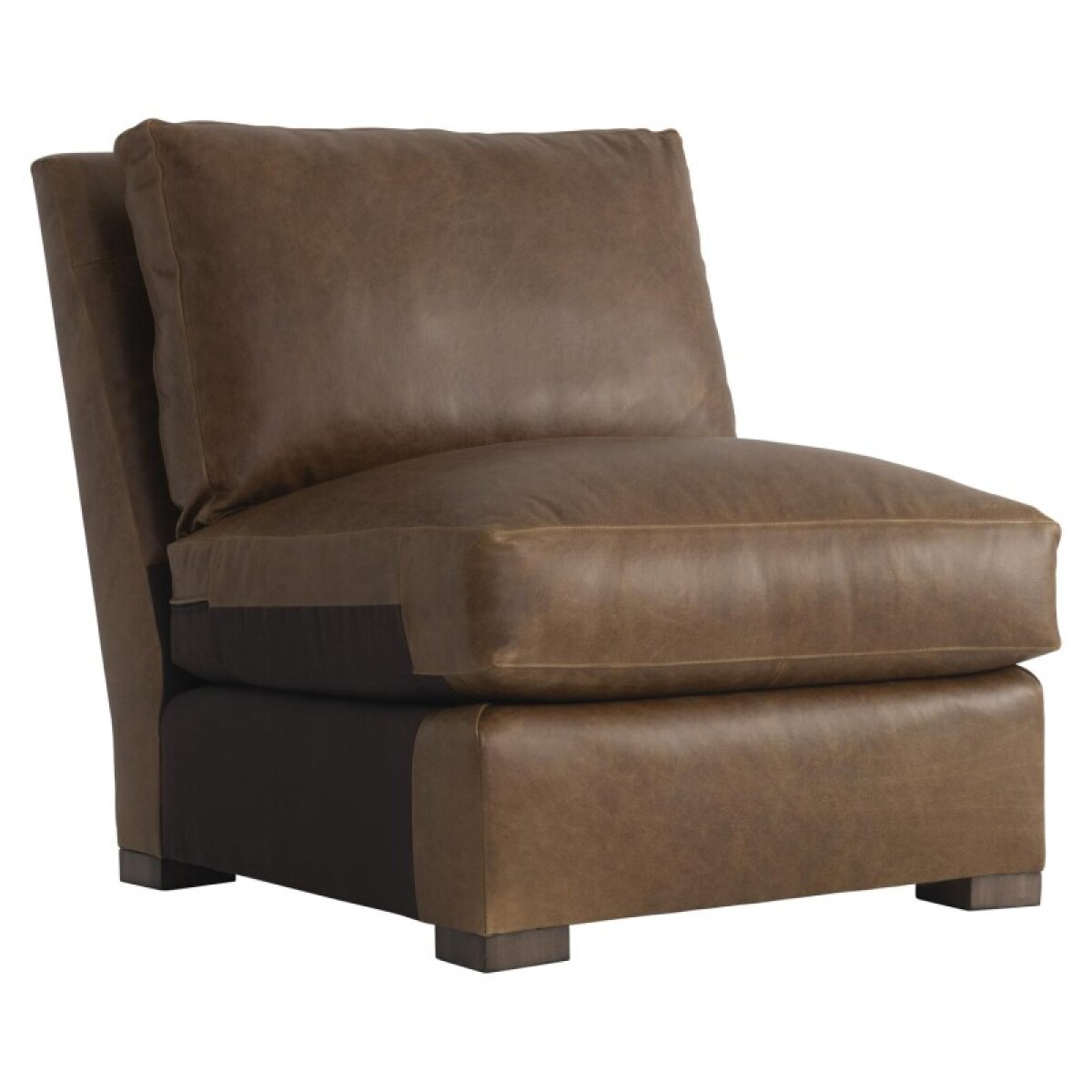 e94ed72620fd9454df958a33221d91ae Ventura Leather Armless Chair - Image 1