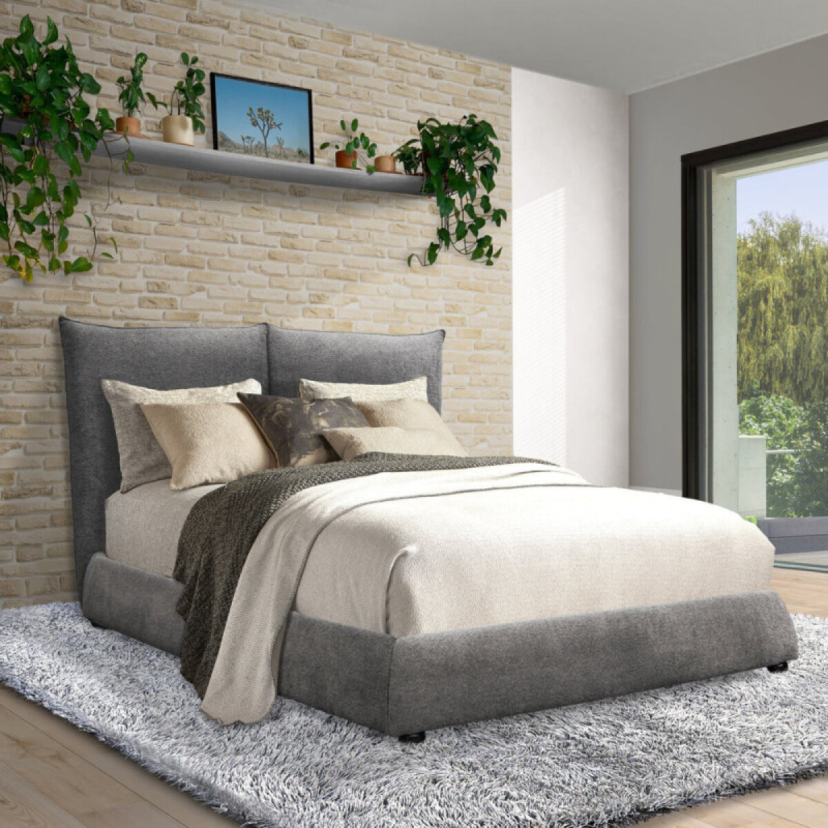 e95377374d023e8770bce8cabcdaffbc Cumulus - Cozy Charcoal King Bed 6/6 - Image 1