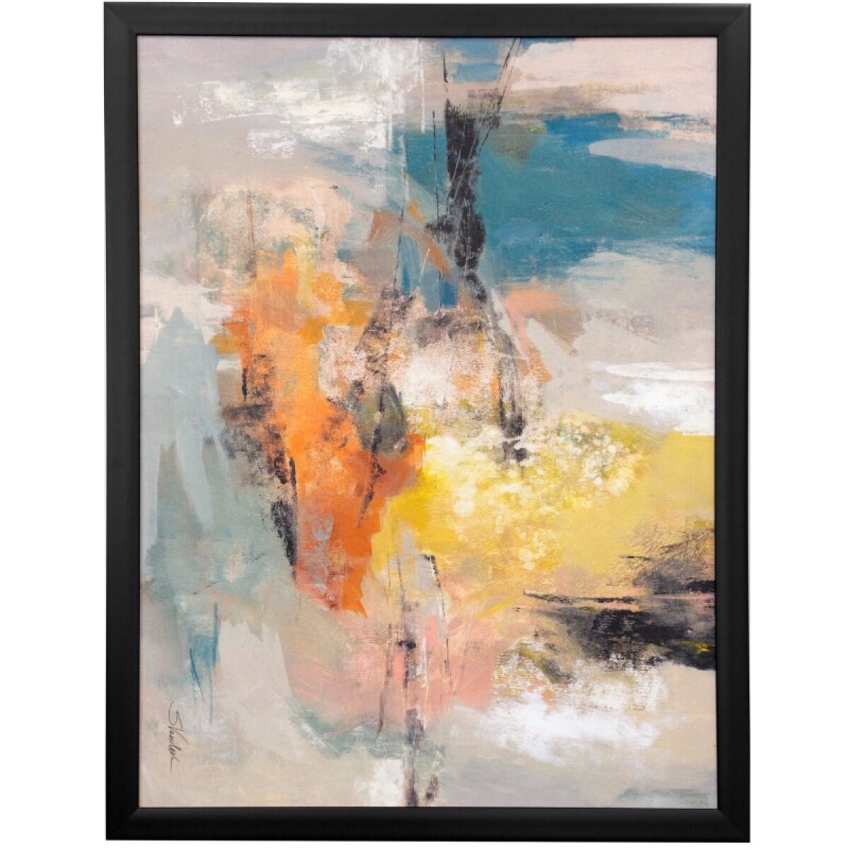 e980939d7d5dd4d9fe55f9e0890d0058 Seaside Ambience Textured Framed Print - Image 1