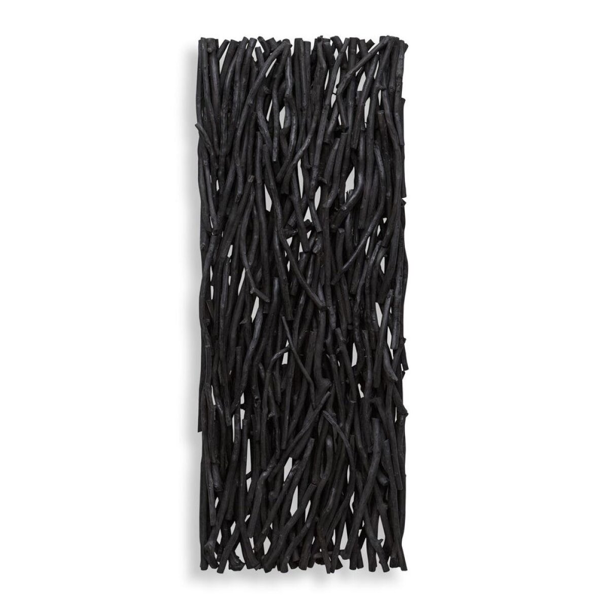 e9f28040674a599344856bd6b6d11721 Gathered Teak Wood Wall Decor, Black - Image 1