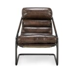 Jackson Leather Accent Chair - Truffle Brown - Image 3