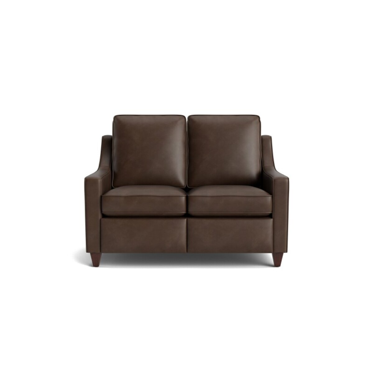 ebce04652b00c0ca1b6c88ab17dfb993 Magnificent Motion Leather Slope Arm Reclining Loveseat - Image 1