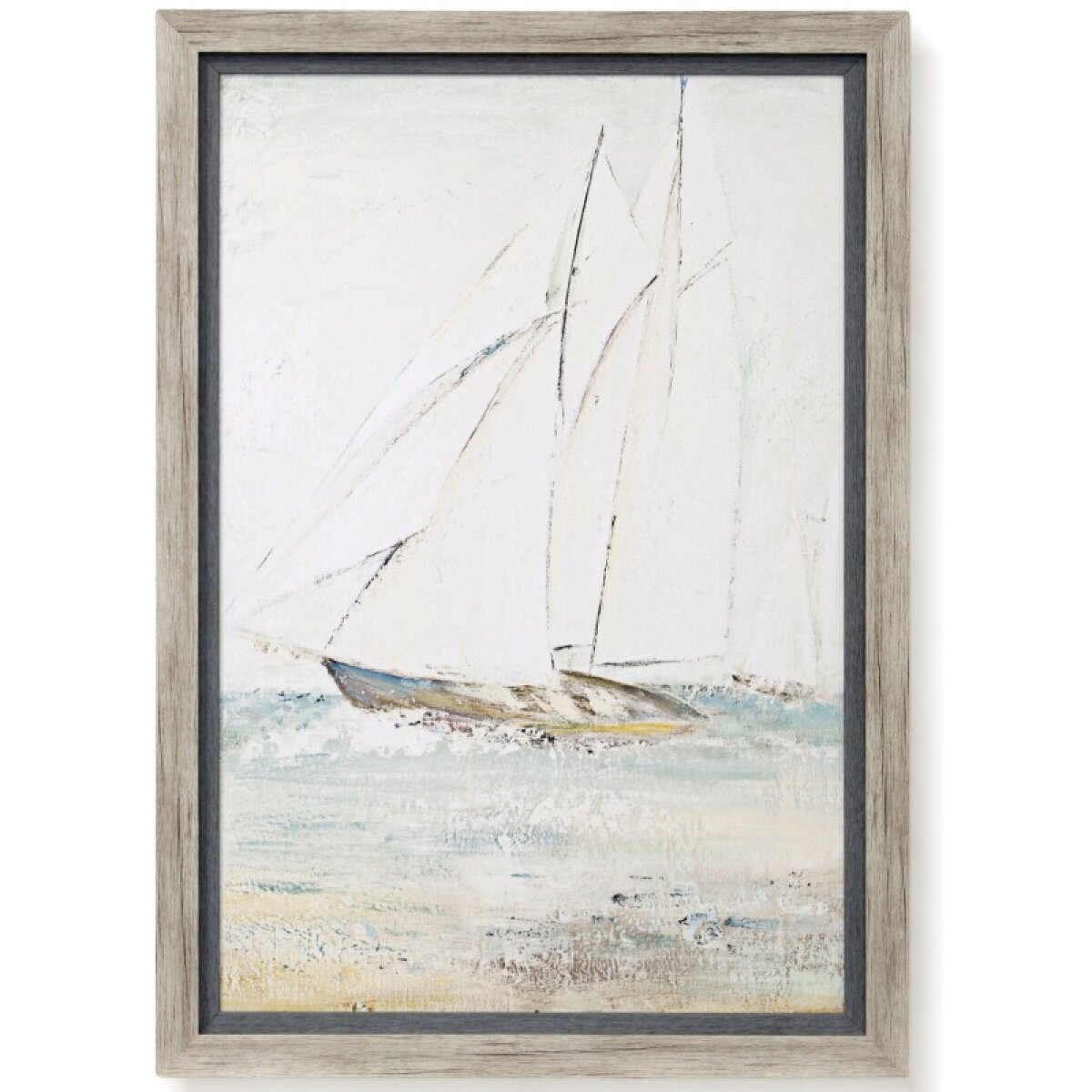 ec6d3c9c87364a4b4156e726ea99e15c Sailing Away I Textured Framed Print - Image 1