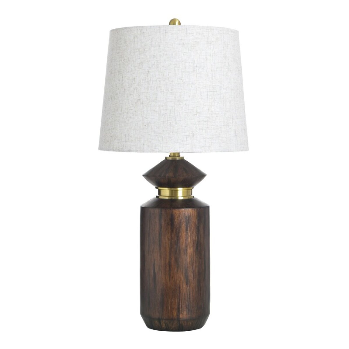 ecadd501a21b39a32d1b58f387362609 Mahogony Poly Table Lamp - Image 1