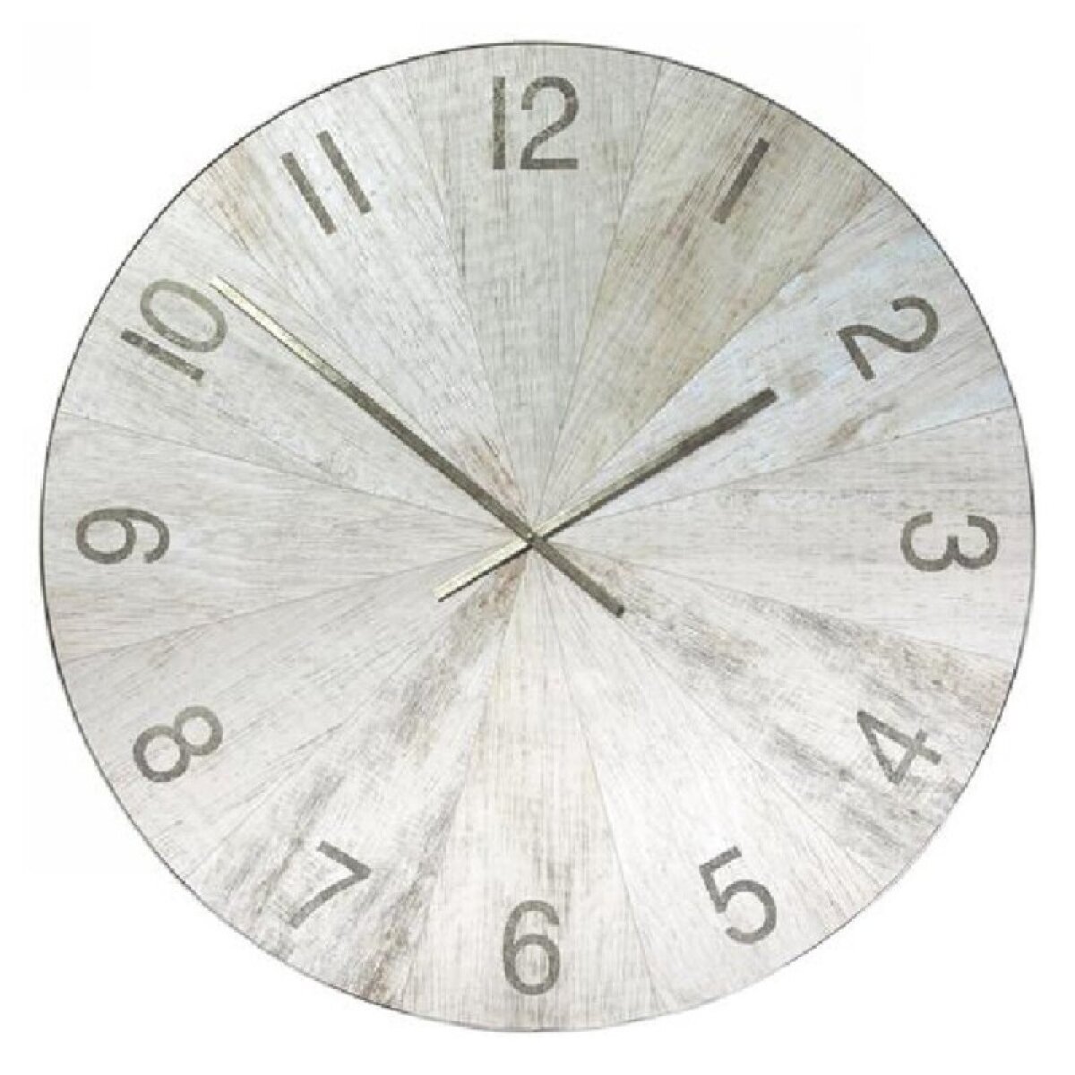 ecdeb72ff7be892042cb1a0ba91acb8c Matte Oak Metal And Wood Transitional Wall Clock With White Washed Oak - Image 1
