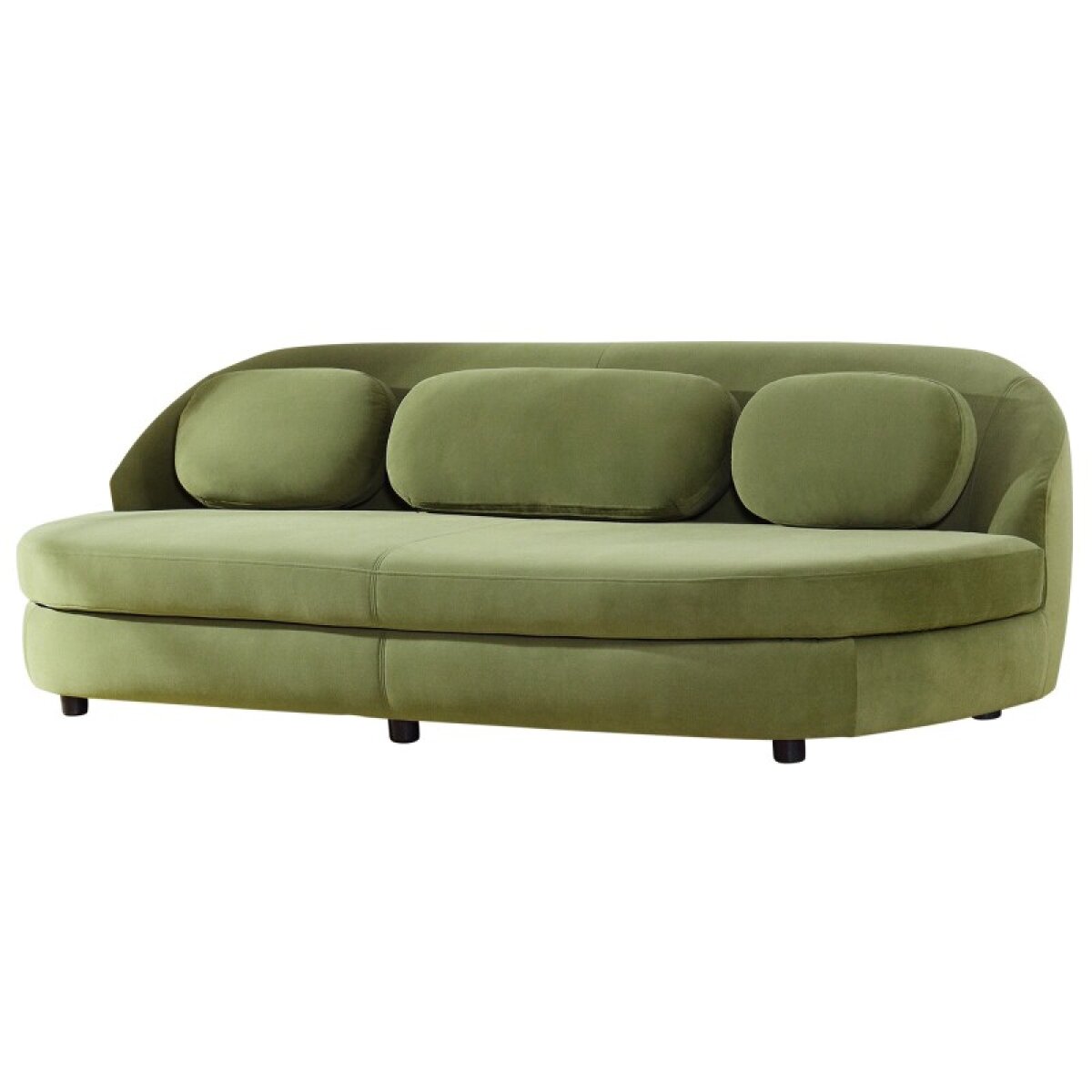 ecf0b66152219e443a1496b67a068258 Olive Green Dann Foley Lifestyle Mid-century 3 Seater Sofa - Image 1