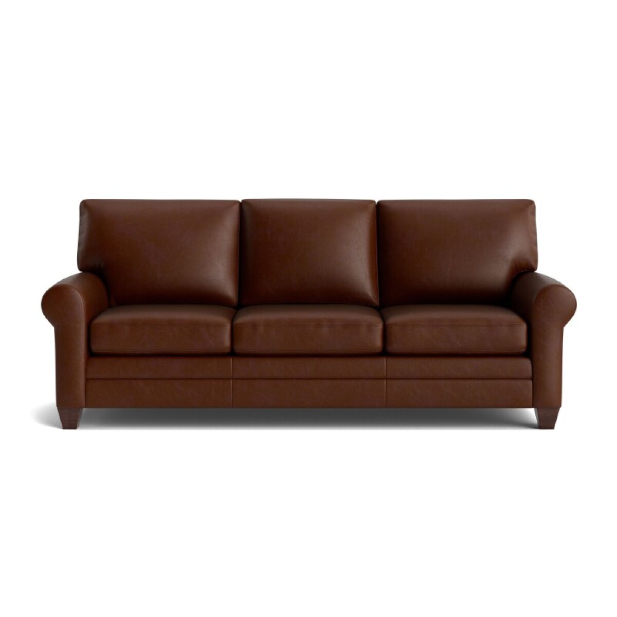 ed2916a863180039c2c9bf14caa133c6 Carolina Leather Roll Arm Sofa - Image 1