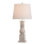 Old White Istress 33in Traditional Cast Table Lamp 150 Watts 3-way - Image 3