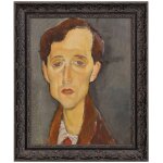 Man With Red Tie Dann Foley Lifestyle Framed Canvas