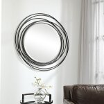 Whirlwind Round Mirror, Black - Image 7