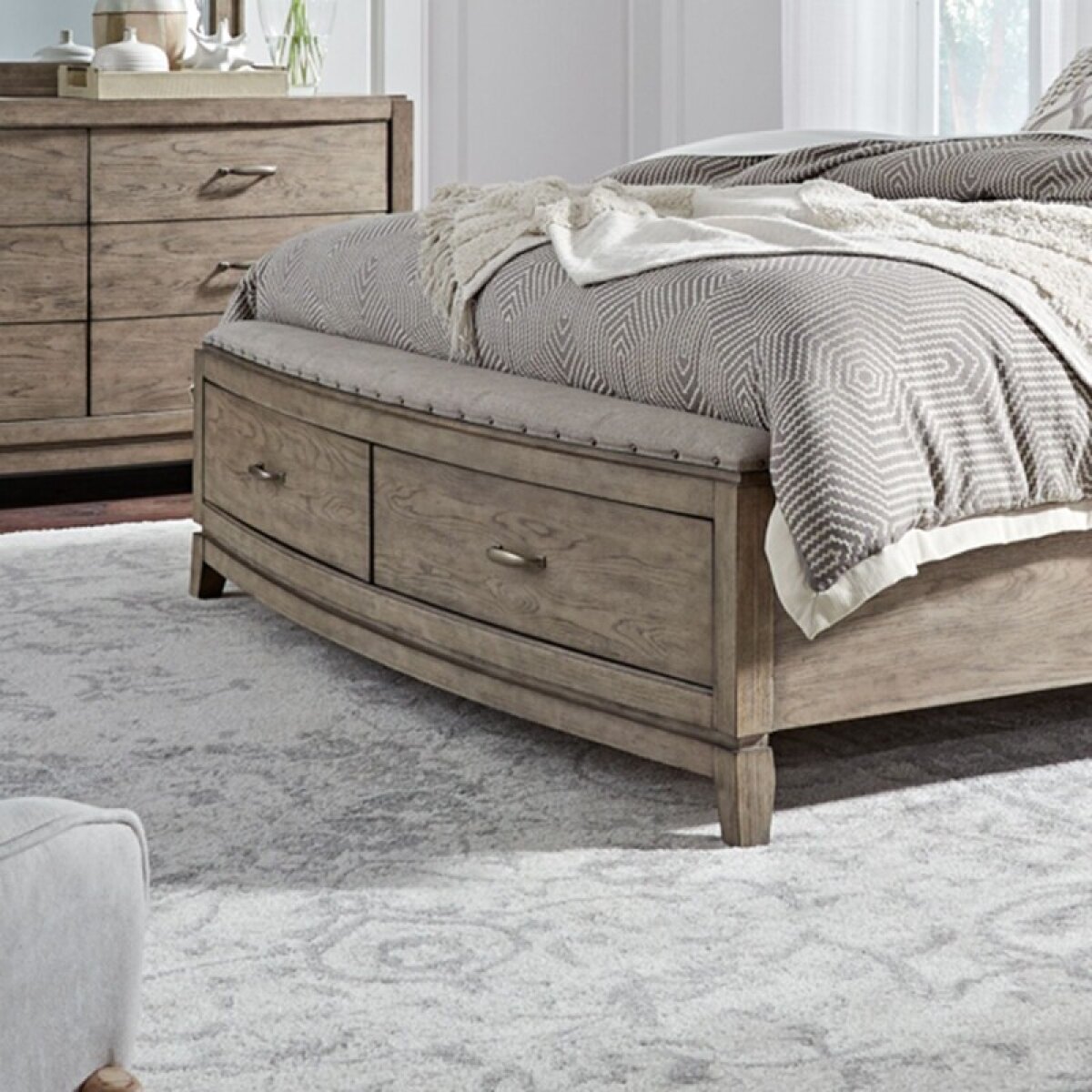 ee5745264b3b640a26a66271ad4ca044 King Storage Footboard w/ Slatroll - Image 1
