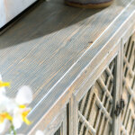 Antigua Solid Wood 4dr Cabinet - Timeworn Gray - Image 8