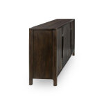 Colson Solid Wood 4dr Cabinet - Dark Brown - Image 4