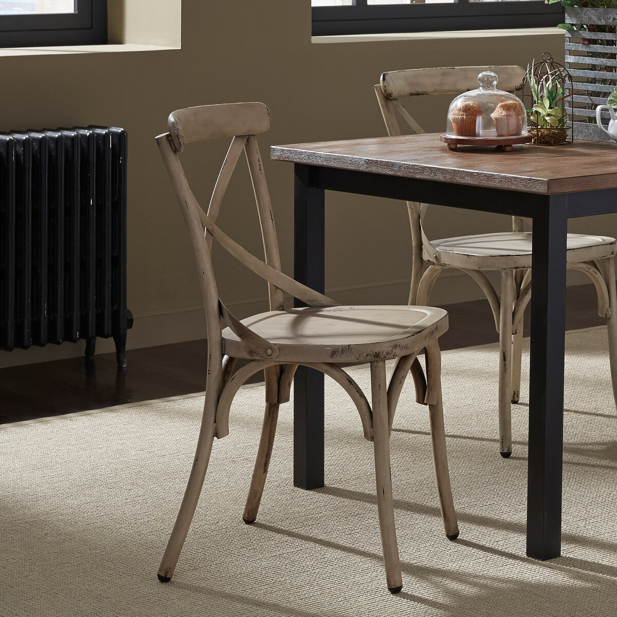 eeb790a4bb22239130868ceb9cfdfd5e X Back Side Chair - Vintage White - Single Pack - Image 1