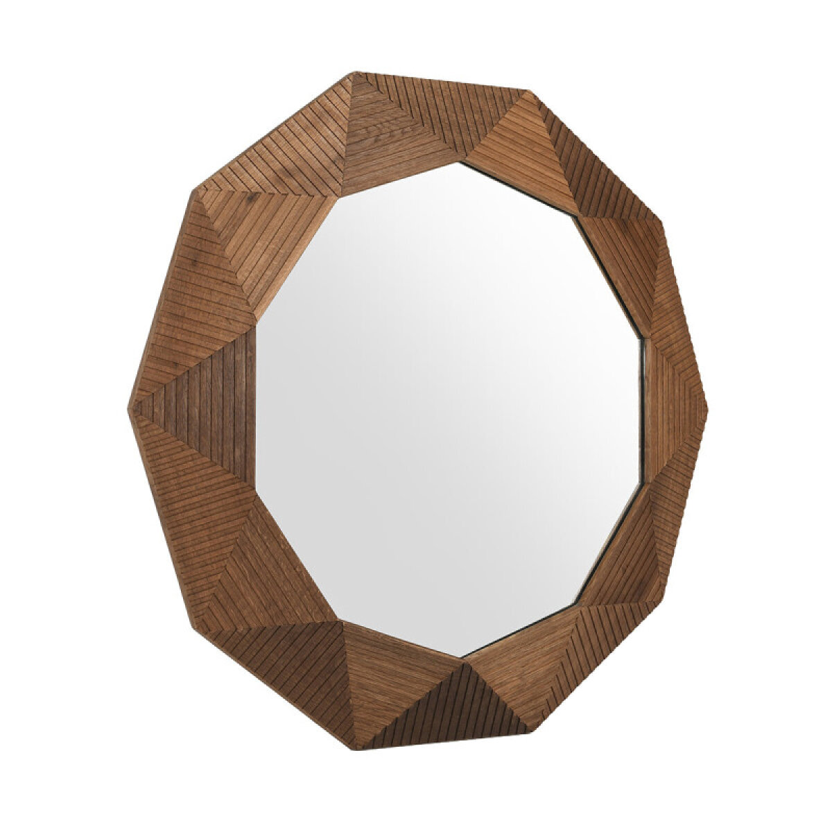 eeea40af9161d385af051d13a294d1f0 Santa Barbara Solid Wood Round Mirror - Honey - Image 1