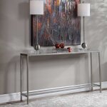 Hayley Console Table, Silver - Image 6