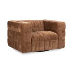 Afeela Upholstered Swivel Chair - Bronze