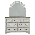 Magnolia Manor King Uph Sleigh Bed, Dresser & Mirror, Chest - Image 4