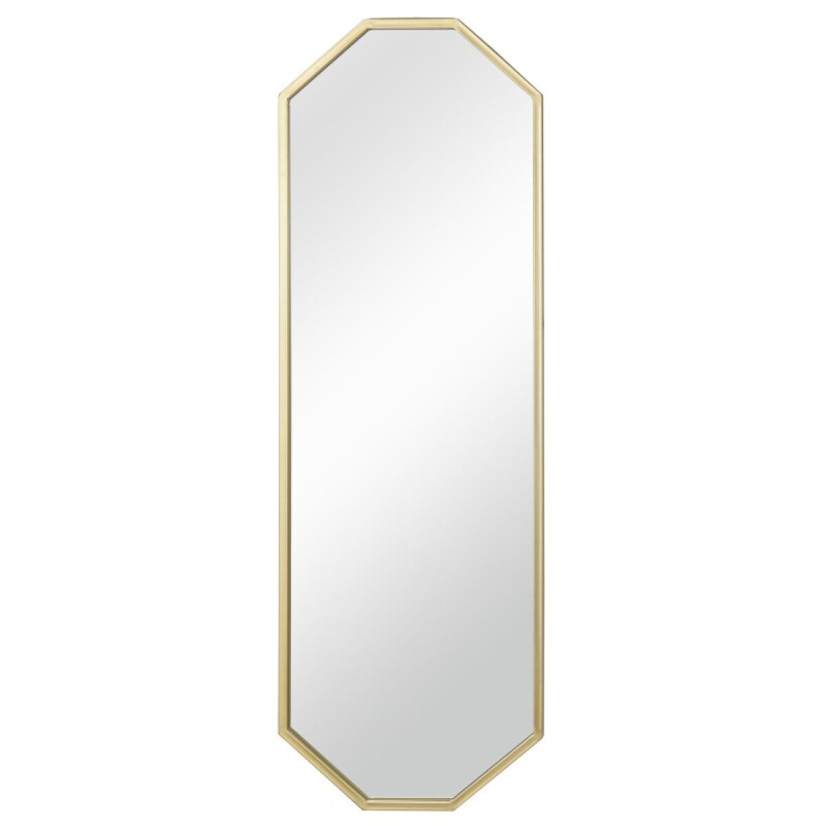 efb5b5daef7662a5eaccda4958d5cfde Geo Gold Mirror Clear Non-beveled Mirror With Metal Frame - Image 1