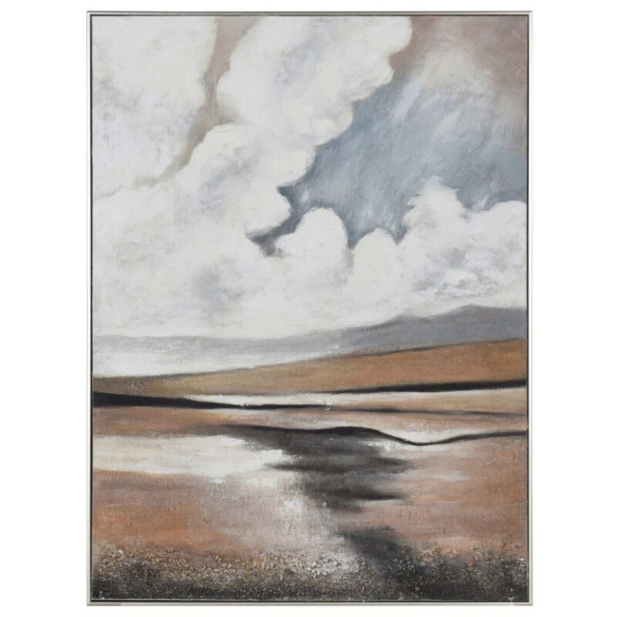 f025603c9c74ef33909c4e27e6a920f6 Textured Sky Hand Painted Landscape Wall Art Polyester Canvas - Image 1