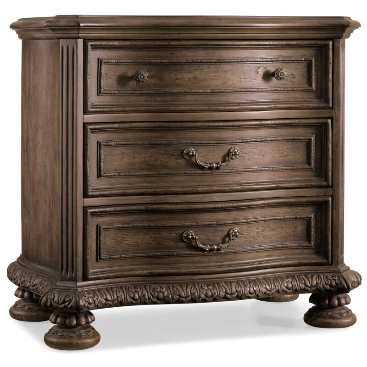 f03ad4d6d0b9397c1c3b8d89620e1bd0 Bedroom Rhapsody Three Drawer Nightstand - Image 1