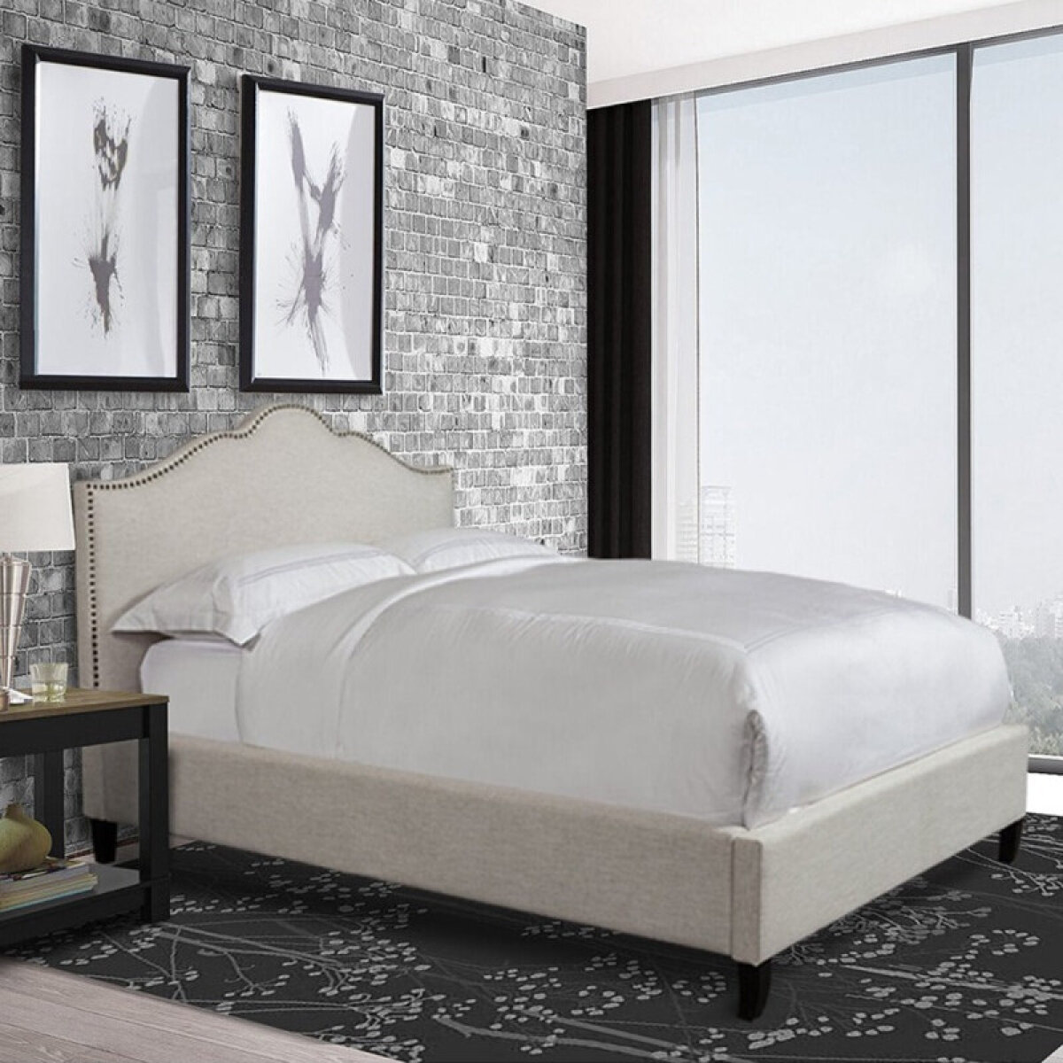 f05ed7be80f878db0c91e8c55ab1ba4c Jamie - Flour Queen Bed 5/0 (natural) - Image 1