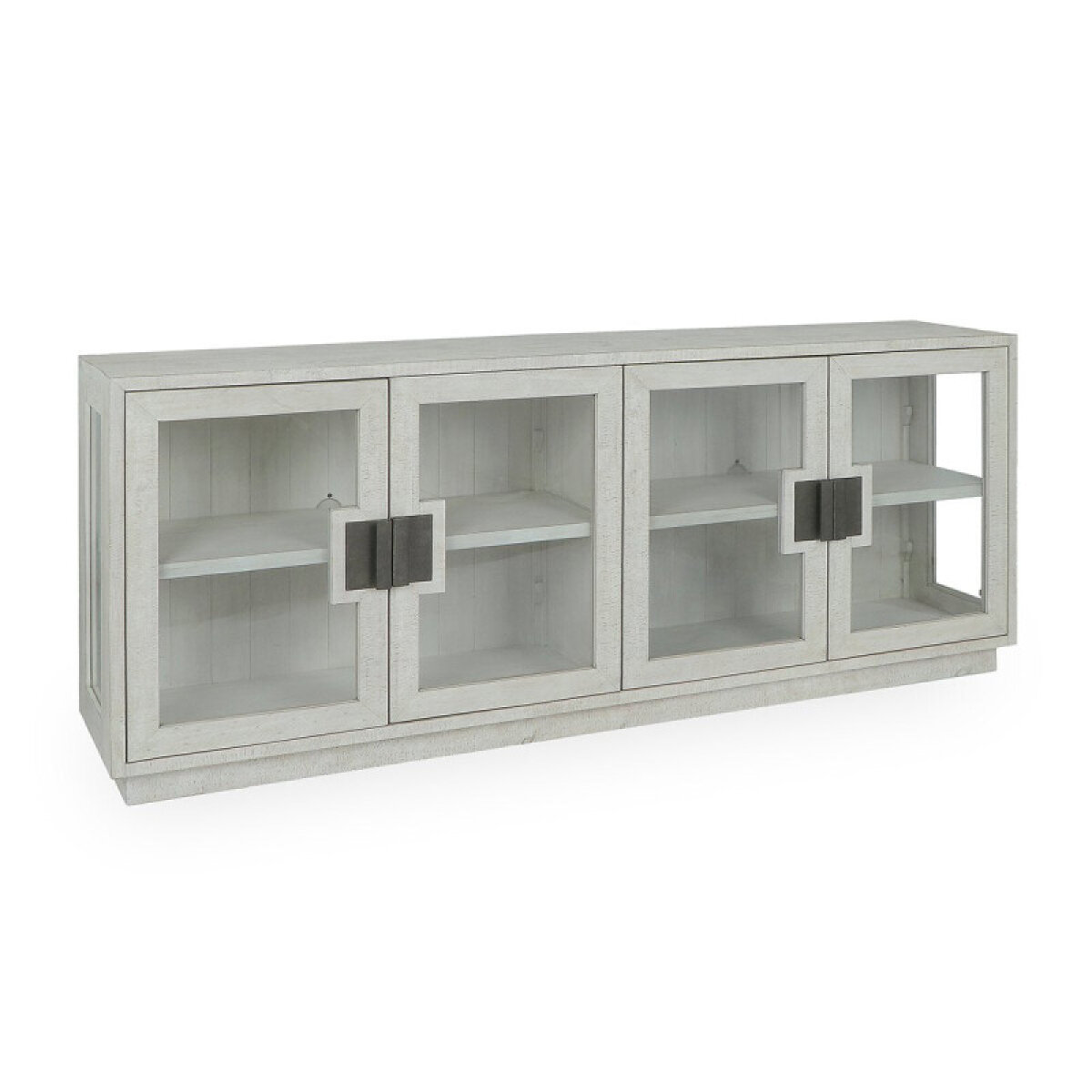 f0fbf71cdf5d404bfb57ebc79e3dd4d3 Larson Cabinet - Distressed Ivory / 4 Door / 4 Door - Image 1