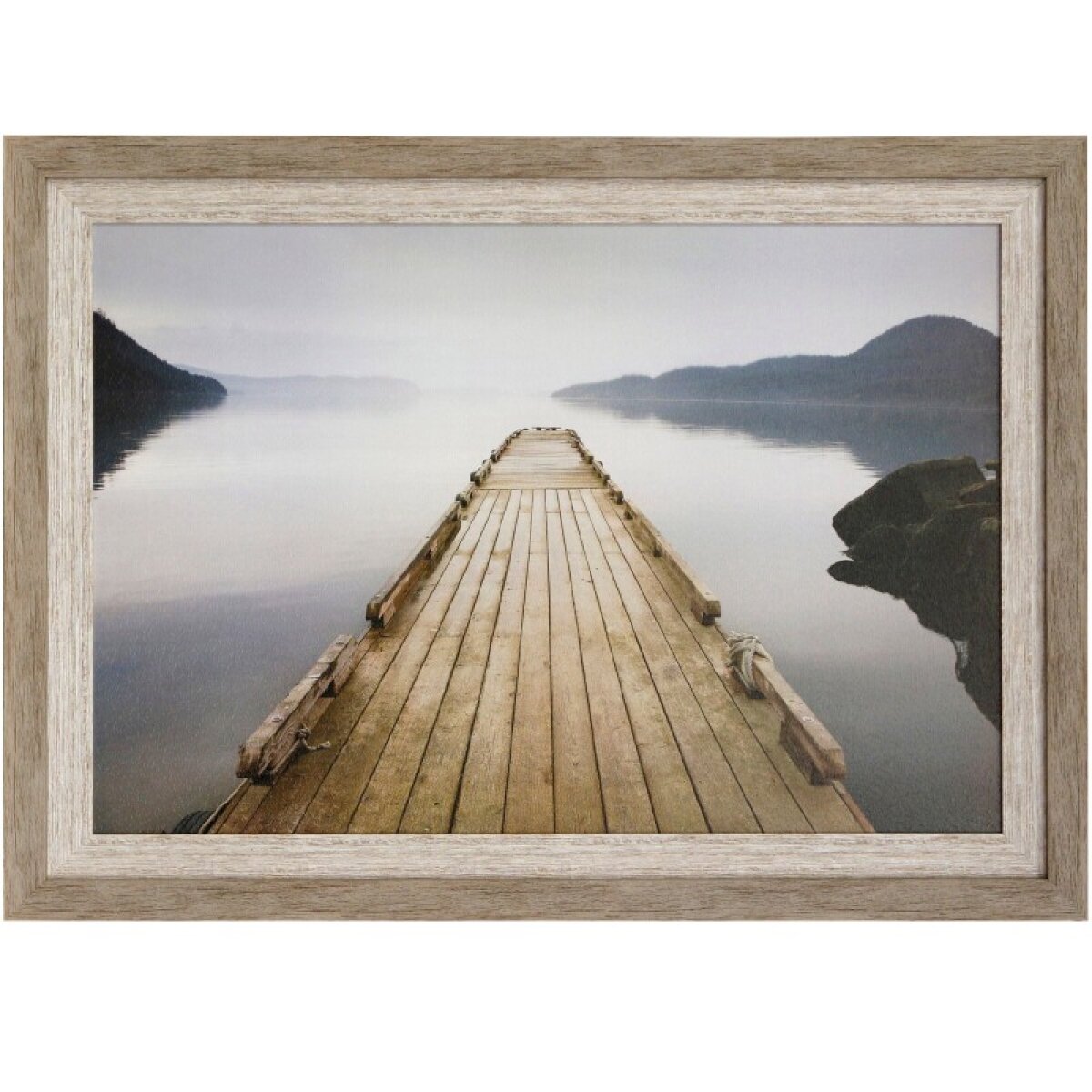 f1327405b3d2864813cd0bfd4e3b8468 Off Orcas Island Textured Framed Print - Image 1