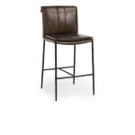 Mayer Leather Counter Stool - Truffle Brown