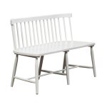 Capeside Cottage Spindle Back Dining Bench - White (RTA) - Image 3