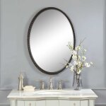 Sherise Oval Mirror, Bronze - Image 4
