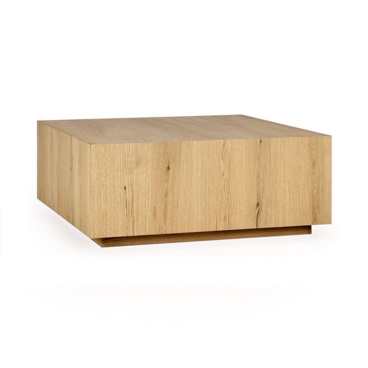 f2f75c8befd1edd940bf858a5e2c7f18 Layne Solid Wood Square Coffee Table W Casters - True Natural - Image 1