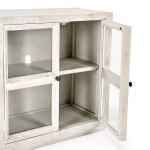 Selma Solid Wood 6dr Cabinet - Timeworn Cream - Image 8