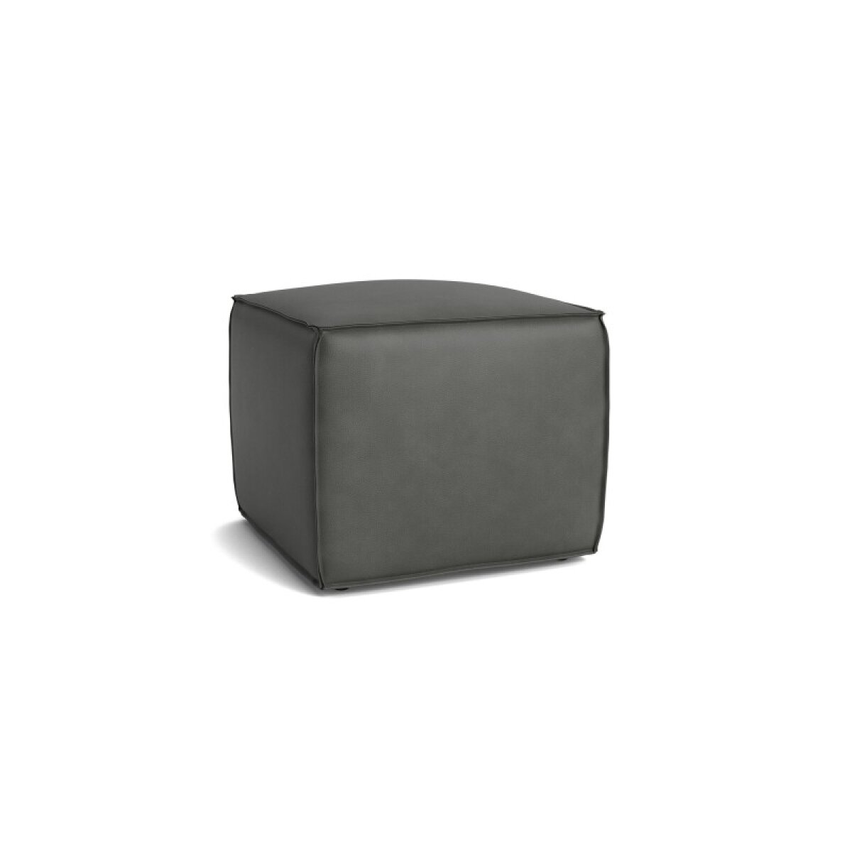 f36084a2c745d440d88260b964716c53 Rhonda Square Leather Ottoman - Image 1
