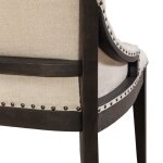 Americana Farmhouse Uph Shelter Dining Bench- Black - Image 8