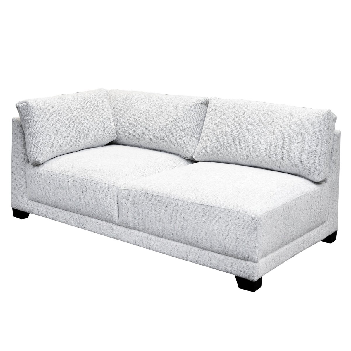 f37833d263983d31a608d0ddc8012954 Colson Sectional- Lhf Loveseat | Beige Tweed Fabric On Hardwood Frame - Image 1