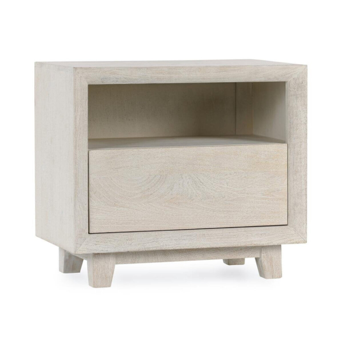 f37906e8fd88370238c6dfb9a81319de Reece Solid Wood 1dwr Nightstand - Seashell White - Image 1