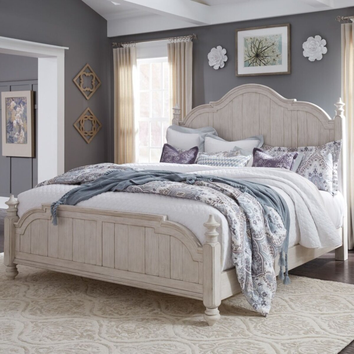 f39b10e098286694fe338699b03715f7 Farmhouse Reimagined Queen Poster Bed - Image 1