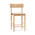 Foundation Solid Wood Counter Stool - Light Oak
