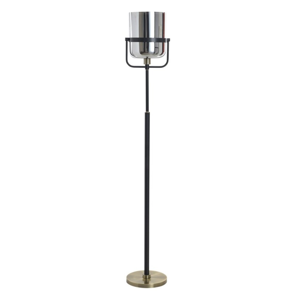 f3fe524ba5df38171878ef7d4b4fe927 Charity Gold & Plated Silver Glass Metal Floor Lamp 6 Watts Led - Image 1