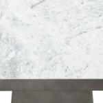 Far Marble/metal Square Coffee Table - White/slate Gray - Image 5