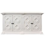 Diamond Pattern Three Door Sideboard - Image 3