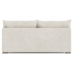 Helena Fabric Armless Loveseat Without Pillows Wood Foot - Image 5
