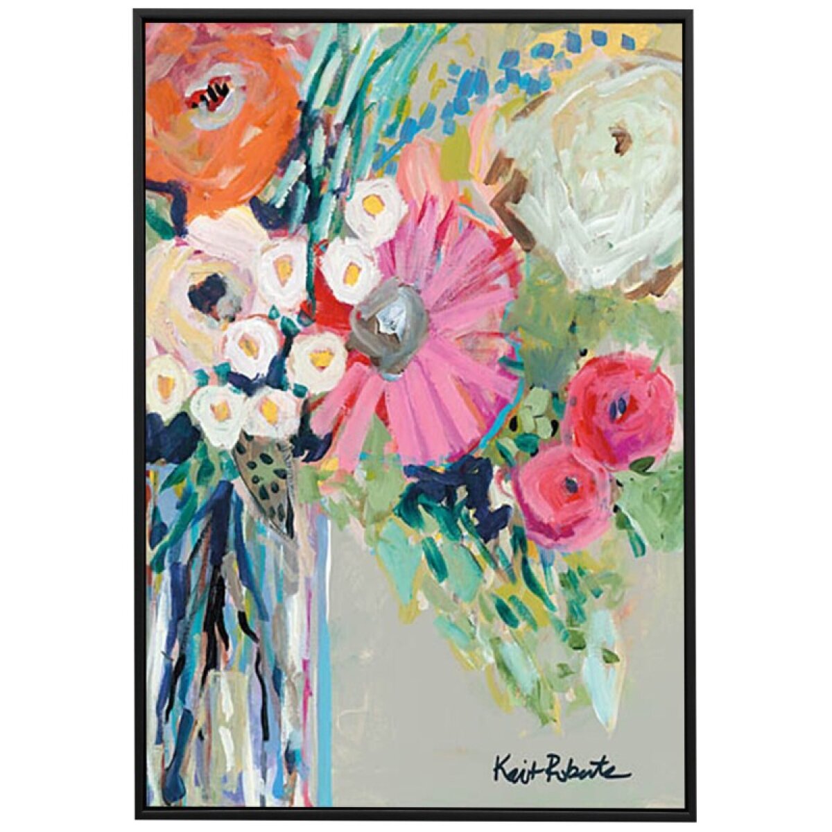 f4ca7e9b4253fabfb5c09909c5511e7a From Mrs Hazels Garden Framed Canvas - Image 1